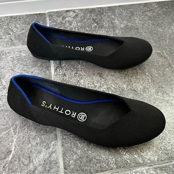 Rothy's Black Ballet Flats Size 8 - Picture 2 of 13